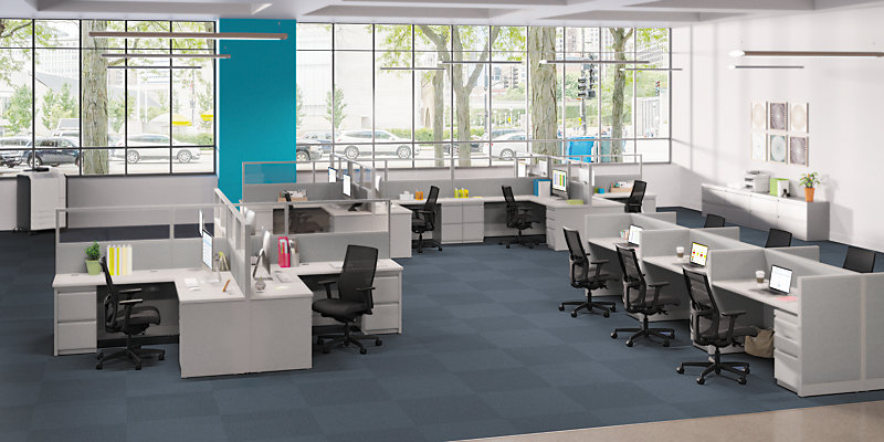 Modern Office Cubicle Workstations